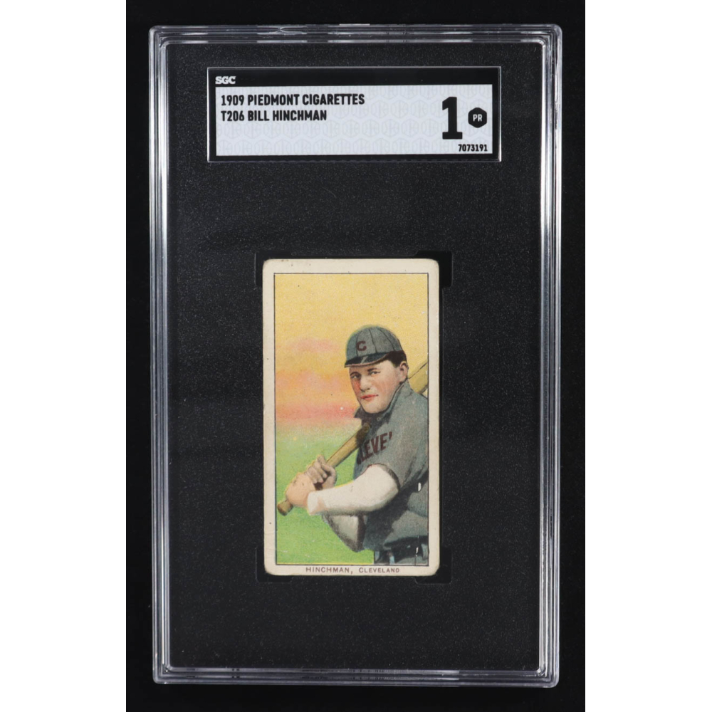 Bill Hinchman 1909 Piedmont Cigarettes #T206 (SGC 1) at PristineAuction.com