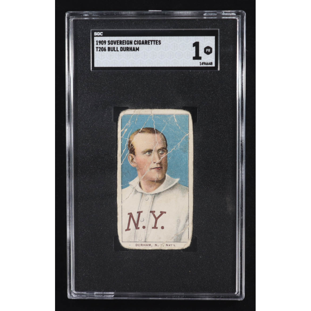 Bull Durham 1909 Sovereign Cigarettes #T206 (SGC 1) at PristineAuction.com