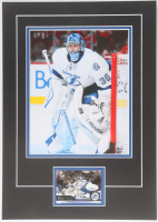Ben Bishop Signed Lightning Sports Card Custom Lithograph Display with Photo (JSA) at PristineAuction.com