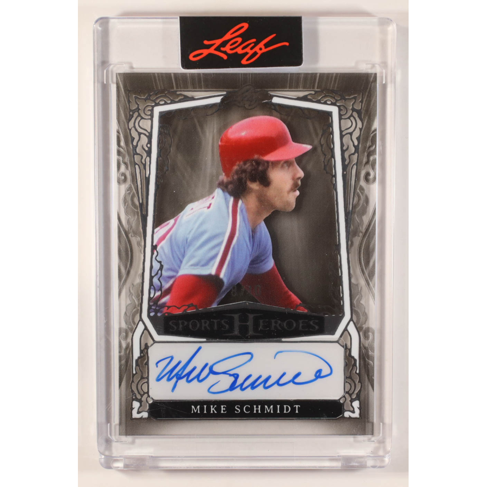 Mike Schmidt 2025 Leaf Sports Heroes Clear Autographs Silver #BAMS1 #8/10 at PristineAuction.com