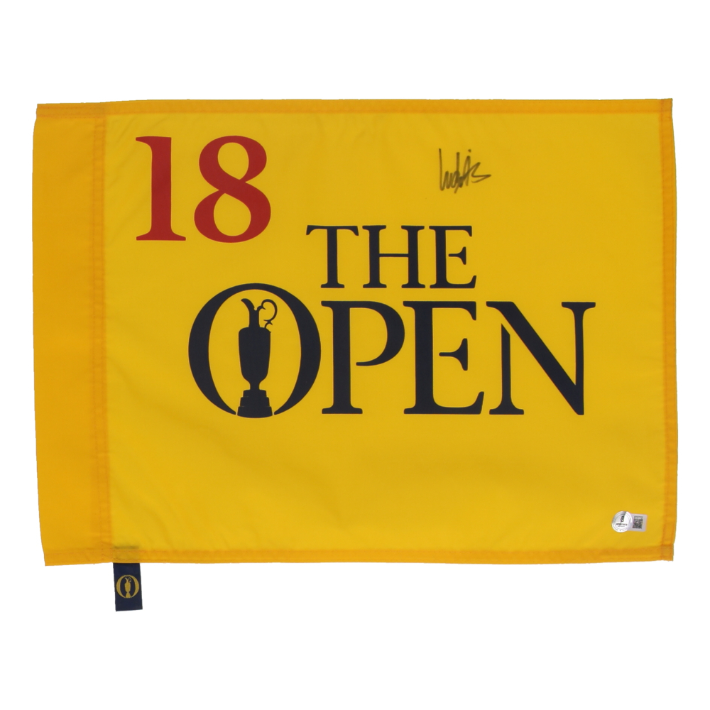 Ludvig Aberg Signed British Open Golf Pin Flag (Beckett) at PristineAuction.com