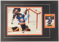 Mike Bossy Signed Islanders Custom Lithograph Display with Sports Card (JSA) at PristineAuction.com