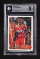 Allen Iverson Signed 1996-97 Topps #171 RC (Beckett | Auto Grade BGS Authentic) at PristineAuction.com