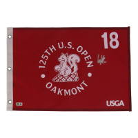 Ludvig Aberg Signed 125th US Open Golf Pin Flag (Beckett) at PristineAuction.com