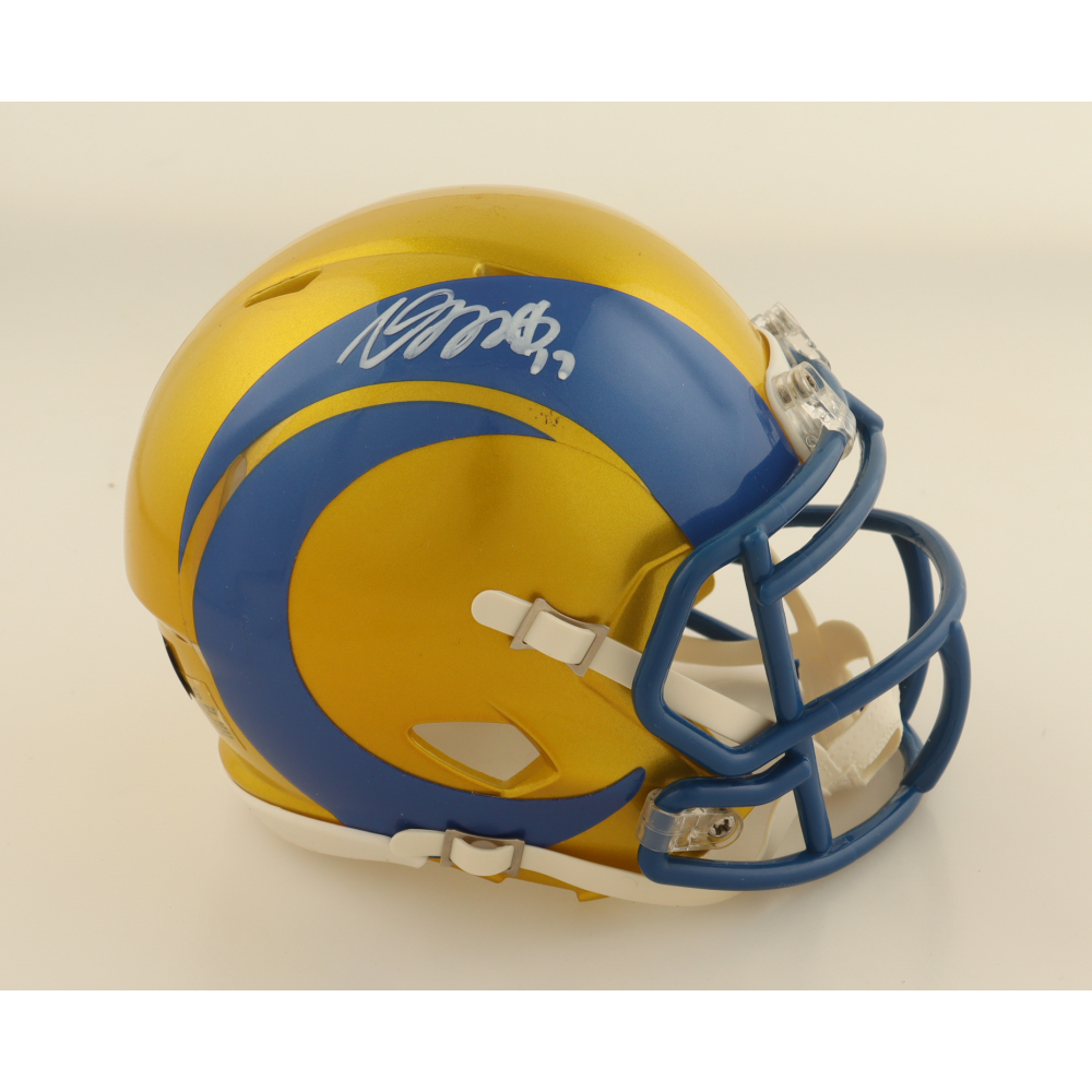 Davante Adams Signed Rams Flash Alternate Speed Mini Helmet (Beckett) at PristineAuction.com