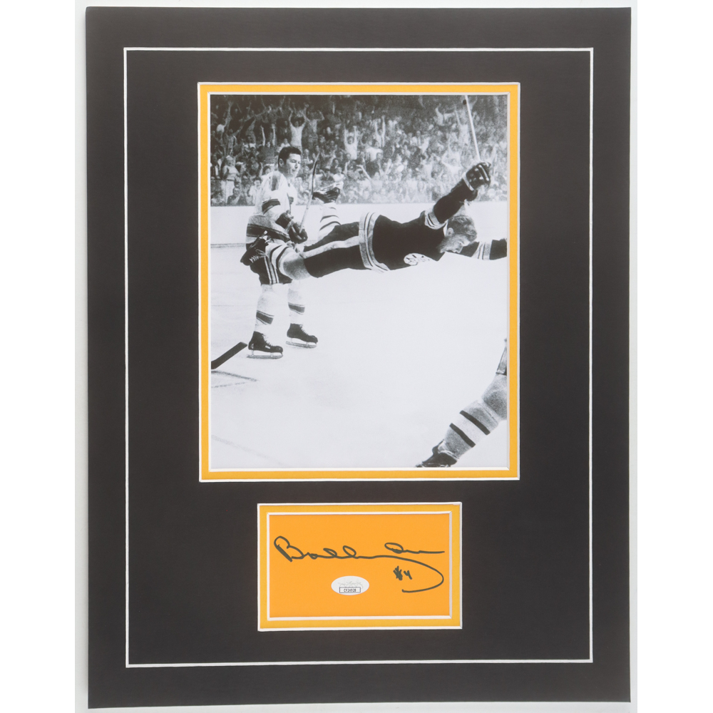 Bobby Orr Signed Bruins Custom Lithograph Display (JSA) at PristineAuction.com
