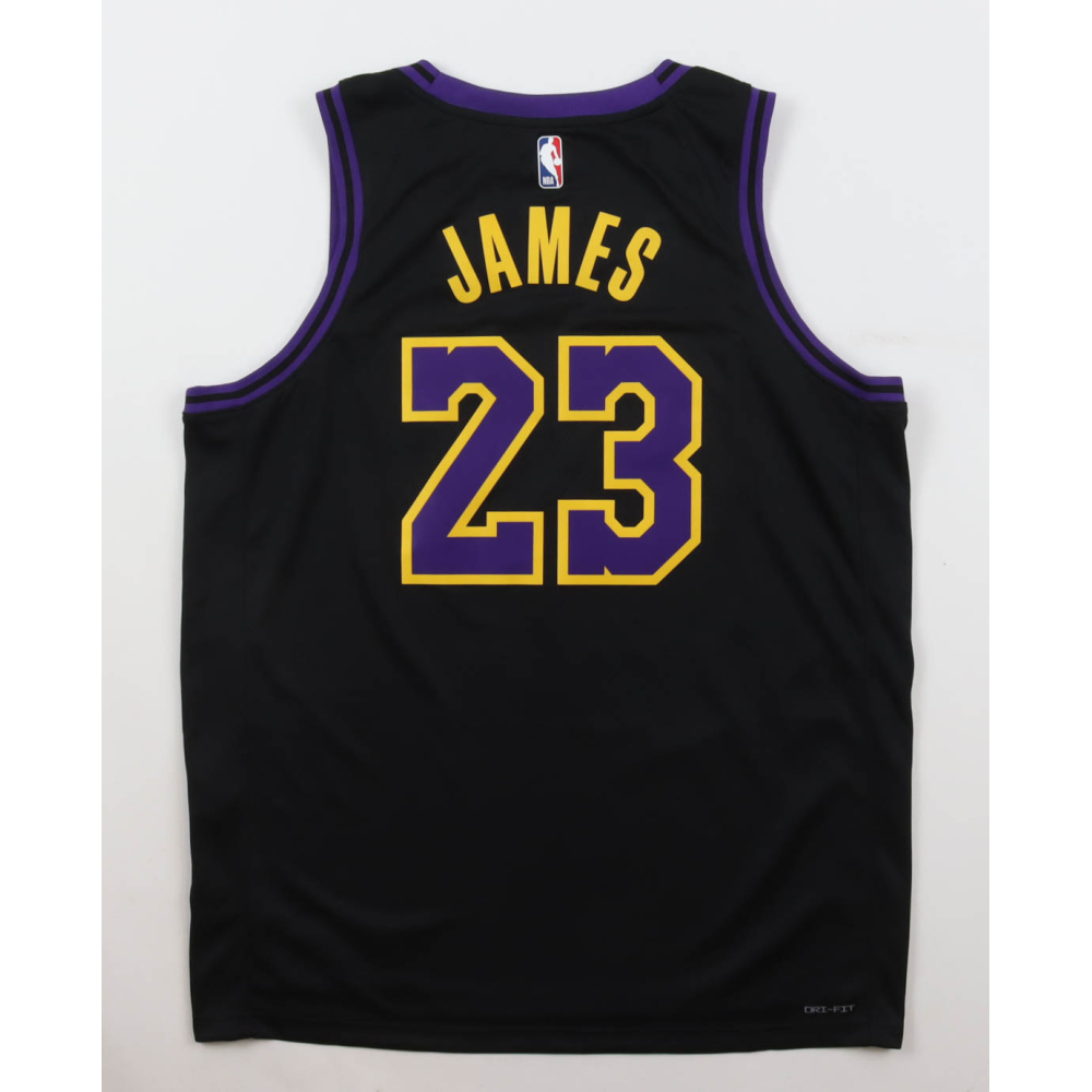 LeBron James Lakers Nike Authentic Jersey at PristineAuction.com