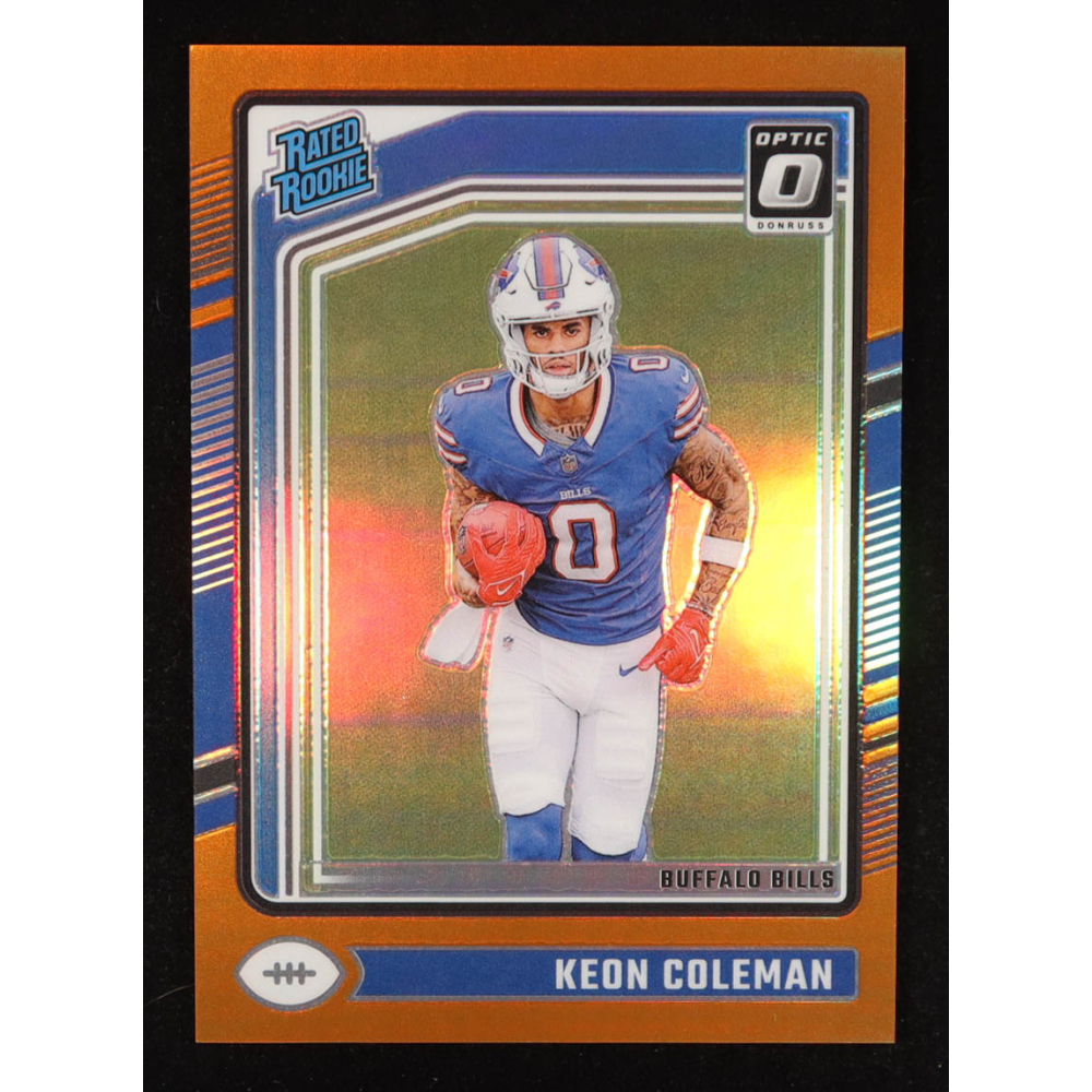 Keon Coleman 2024 Donruss Optic Orange RR #263 RC #179/249 at PristineAuction.com
