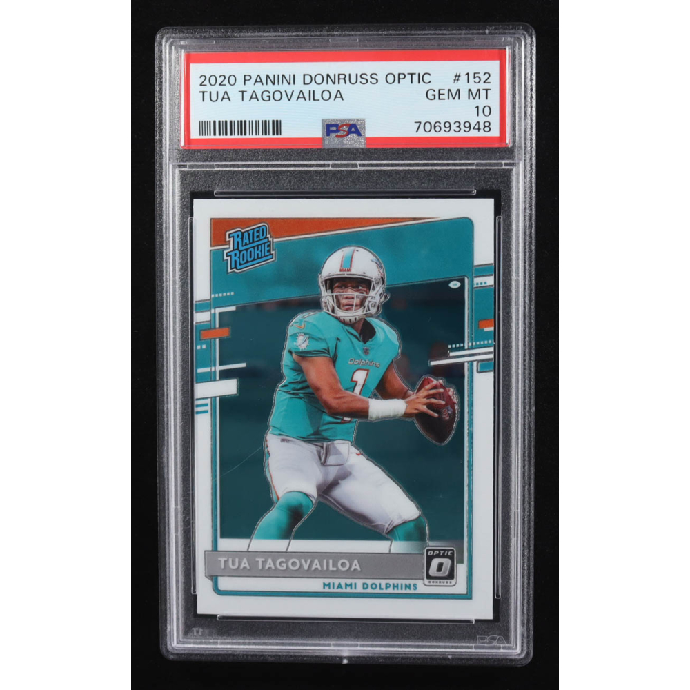 Tua Tagovailoa 2020 Donruss Optic Rated Rookie #152 RC (PSA 10) at PristineAuction.com