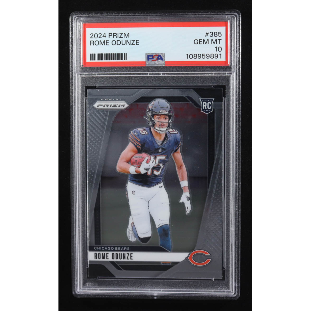 Rome Odunze 2024 Prizm #385 RC (PSA 10) at PristineAuction.com