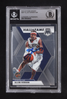 Allen Iverson Signed 2019-20 Panini Mosaic Silver HOF #287 (Beckett | Auto Grade BGS Authentic) at PristineAuction.com