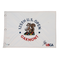 Colin Morikawa Signed 125th US Open Golf Pin Flag (Beckett) at PristineAuction.com