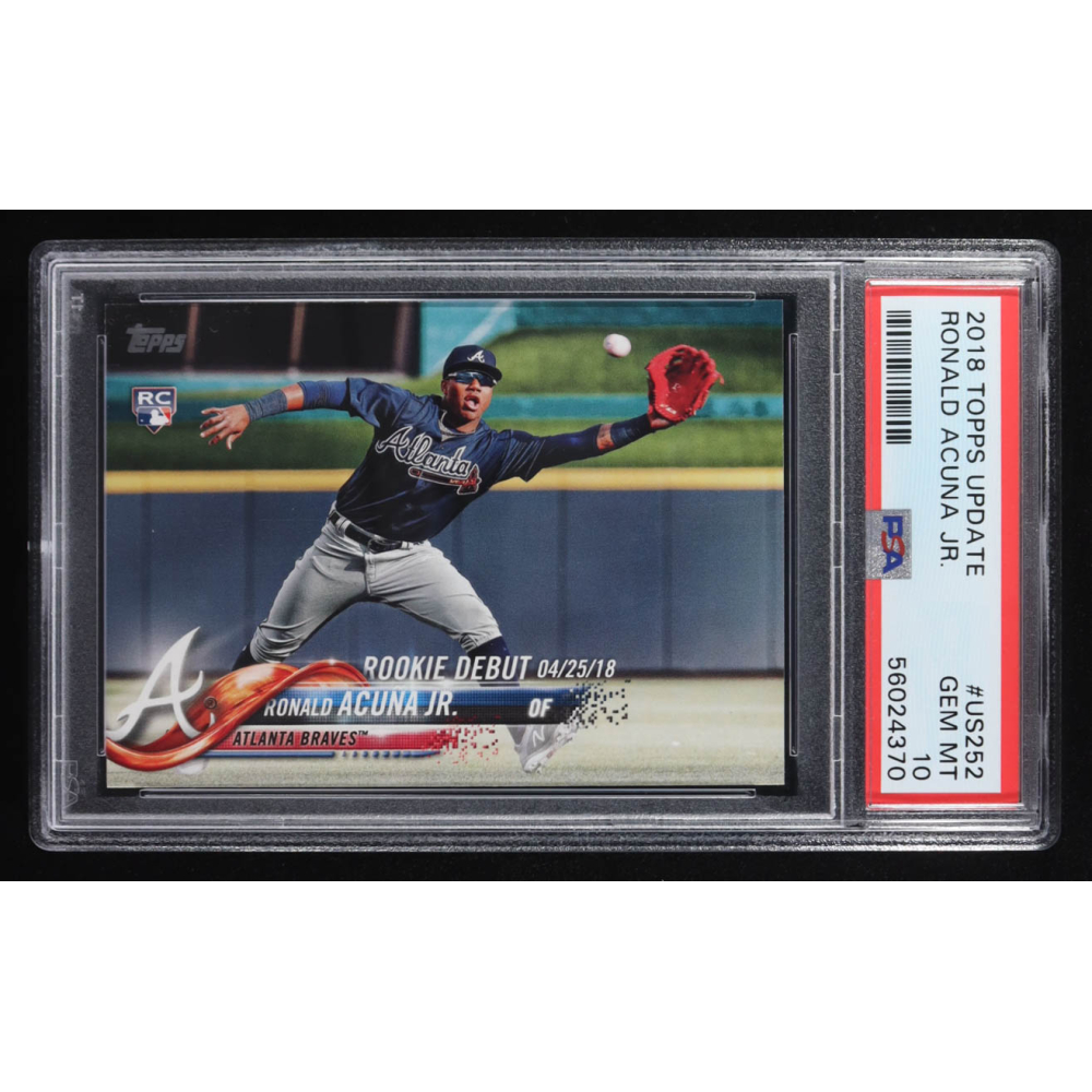 Ronald Acuna 2018 Topps Update #US252 RC (PSA 10) at PristineAuction.com