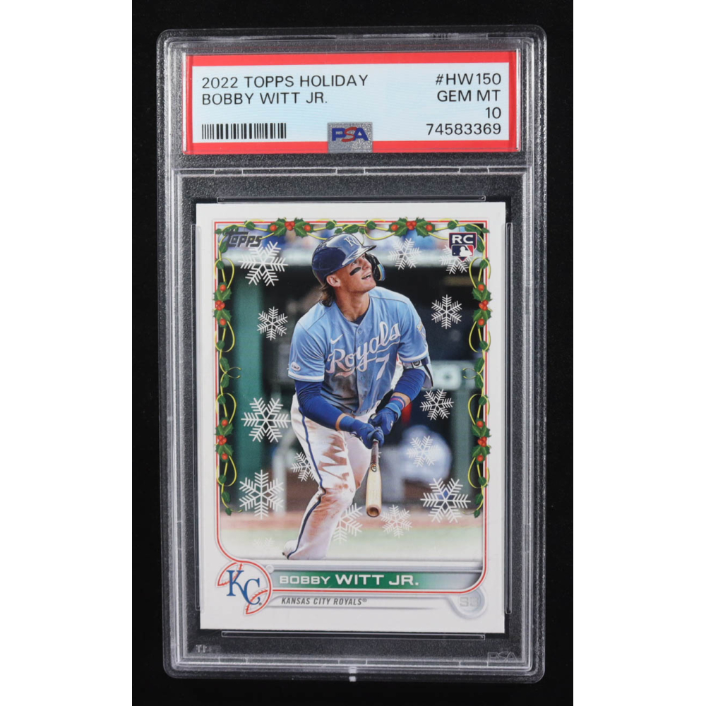 Bobby Witt Jr. 2022 Topps Holiday #HW150 RC (PSA 10) at PristineAuction.com