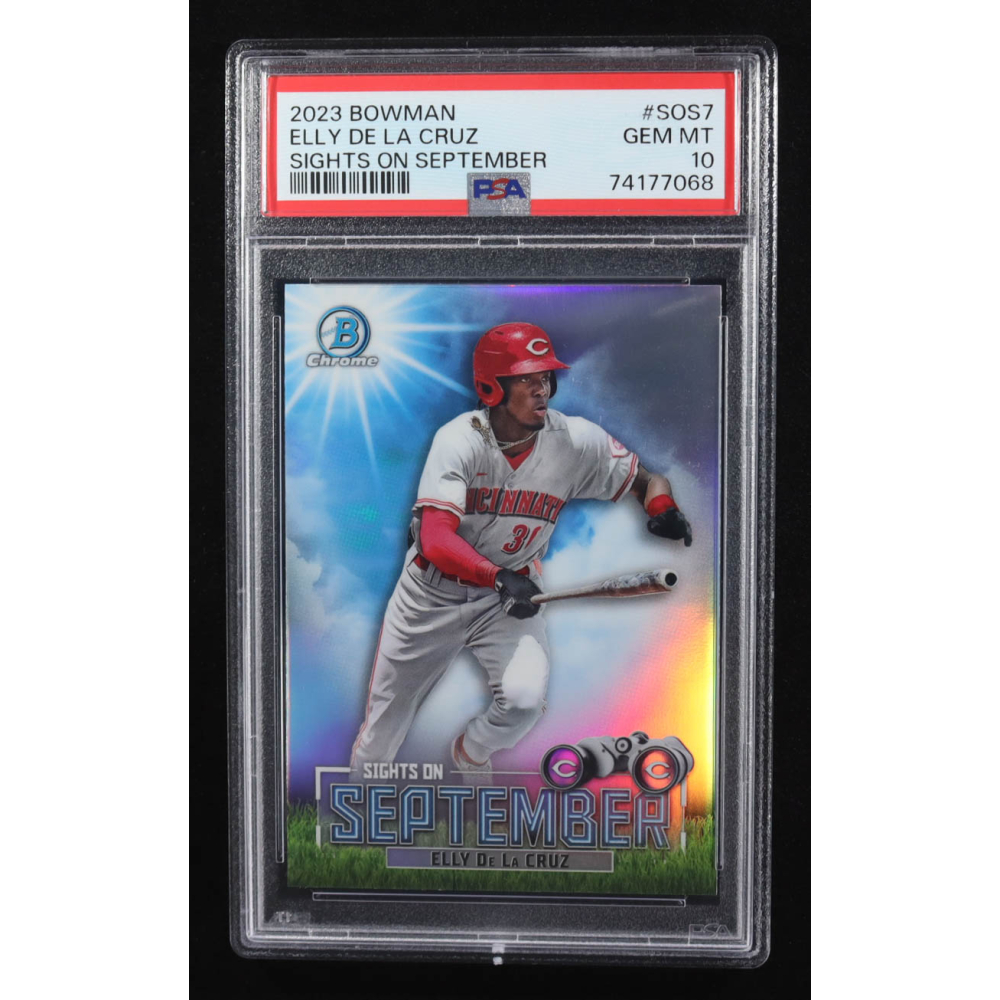 Elly De La Cruz 2023 Bowman Chrome Sights on September #SOS7 RC (PSA 10) at PristineAuction.com