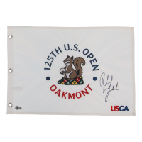 Phil Mickelson Signed 125th US Open Golf Pin Flag (Beckett) at PristineAuction.com