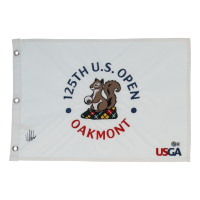 Viktor Hovland Signed 125th US Open Golf Pin Flag (Beckett) at PristineAuction.com