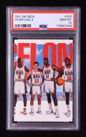 Michael Jordan / John Stockton / Karl Malone / Magic Johnson 1991-92 SkyBox #545 Team USA 2 (PSA 10) at PristineAuction.com