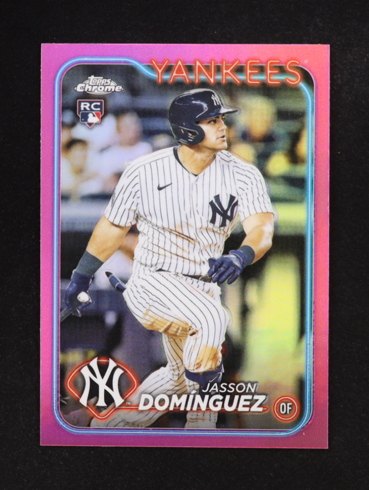 Jasson Dominguez 2024 Topps Chrome Pink Refractors #89 RC