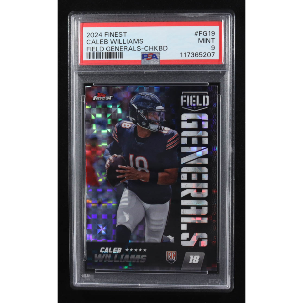 Caleb Williams 2024 Finest Field Generals Checkerboard Refractors #FG19 RC (PSA 9) at PristineAuction.com