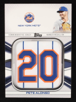 Pete Alonso 2022 Topps Commemorative Player Jersey Number Medallions #JNMPA at PristineAuction.com