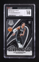 Victor Wembanyama 2023-24 Panini Mosaic Give and Go #12 RC (CGC 10) at PristineAuction.com