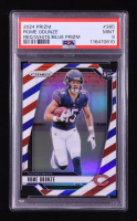 Rome Odunze 2024 Panini Prizm Prizms Red White and Blue #385 RC (PSA 9) at PristineAuction.com