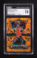 Amen Thompson 2023-24 Select Prizms Orange Flash #96 RC (CGC 10) at PristineAuction.com