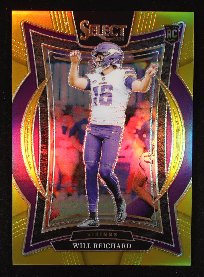 Will Reichard 2024 Select Prizm Gold #21 RC #2/10 at PristineAuction.com Will Reichard 2024 Select Prizm Gold #21 RC #2/10 at PristineAuction.com