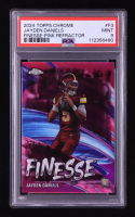 Jayden Daniels 2024 Topps Chrome Finesse Pink Refractors #F3 RC (PSA 9) at PristineAuction.com