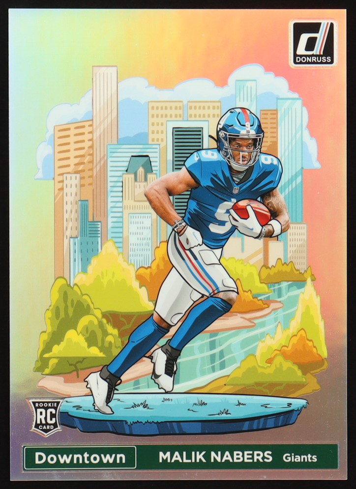 Malik Nabers 2024 Donruss Downtown! Oversize #18 RC at PristineAuction.com Malik Nabers 2024 Donruss Downtown! Oversize #18 RC at PristineAuction.com