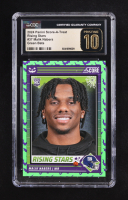 Malik Nabers 2024 Score Halloween Rising Stars Bats #37 RC (CGC 10 | Pristine Black Label) at PristineAuction.com