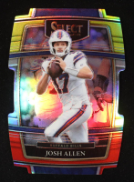 Josh Allen 2021 Select Prizm Red and Yellow Die Cut #6 at PristineAuction.com