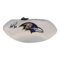 Anquan Boldin Signed Ravens Logo Football (Beckett) at PristineAuction.com