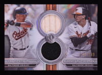 Adley Rutschman / Cal Ripken Jr. 2024 Topps Tribute Dual Player Relics #DR2RR #140/199 at PristineAuction.com