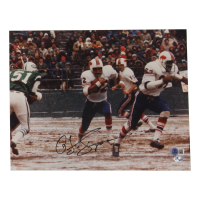 O. J. Simpson Signed Bills Trophy 11x14 Photo (Beckett & Simpson) at PristineAuction.com
