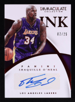 Shaquille O'Neal 2014-15 Immaculate Collection Ink Red #51 #02/25 at PristineAuction.com