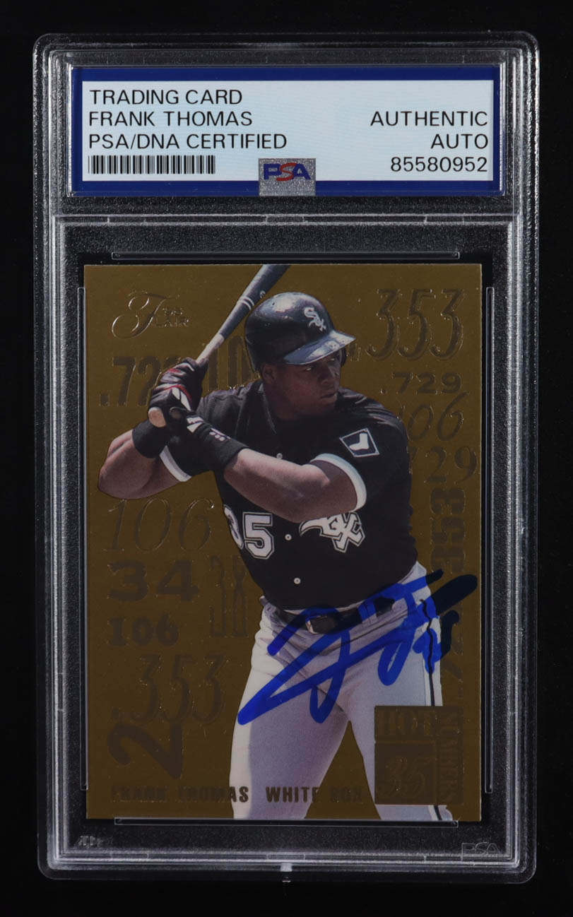 Frank Thomas 1995 Flair Hot Numbers #9 (PSA Authentic) at PristineAuction.com Frank Thomas 1995 Flair Hot Numbers #9 (PSA Authentic) at PristineAuction.com