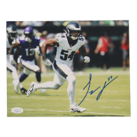 Jeremiah Trotter Jr. Signed Eagles 8x10 Photo (JSA) at PristineAuction.com