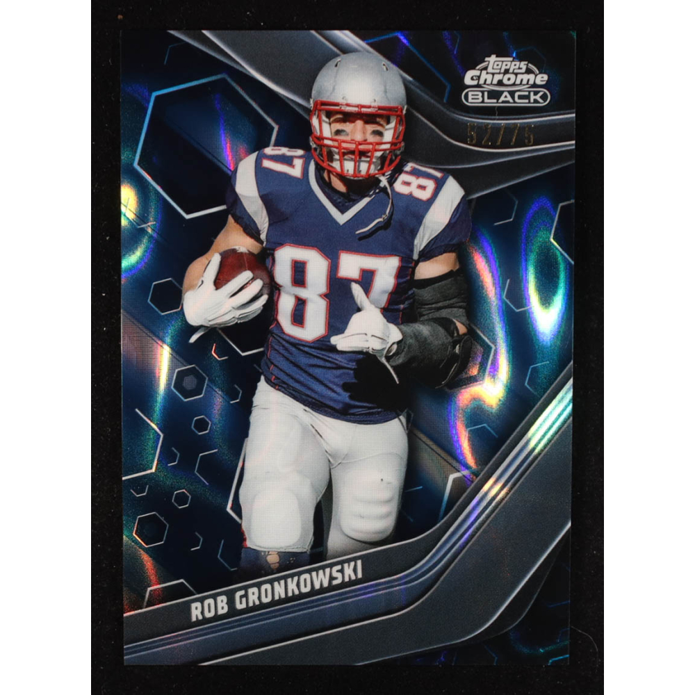 Rob Gronkowski 2023 Topps Composite Chrome Black Blue Lava Refractors #131 #52/75 at PristineAuction.com