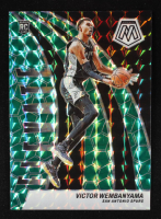 Victor Wembanyama 2023-24 Panini Mosaic Elevate Mosaic Green #18 RC at PristineAuction.com