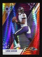 Lamar Jackson 2021 Panini Phoenix Fire Burst #7 at PristineAuction.com