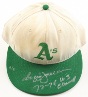 Reggie Jackson Signed Athletics Fitted Baseball Hat Inscribed "77-78 WS Champs" (JSA) at PristineAuction.com