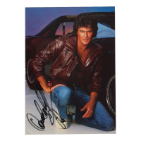 David Hasselhoff Signed "Knight Rider" Post Card (JSA) at PristineAuction.com