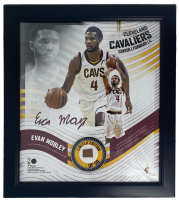 Evan Mobley LE Cavaliers Custom Framed Game-Used Basketball Piece Collage (Fanatics) at PristineAuction.com