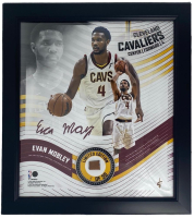 Evan Mobley LE Cavaliers Custom Framed Game-Used Basketball Piece Collage (Fanatics) at PristineAuction.com