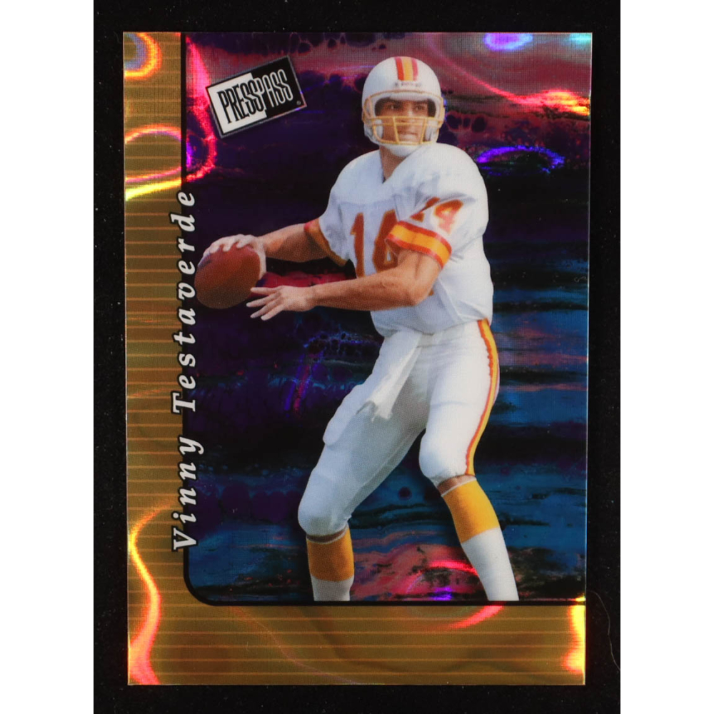 Vinny Testaverde 2024 Leaf Press Pass Wave #20B176 #1/1 at PristineAuction.com