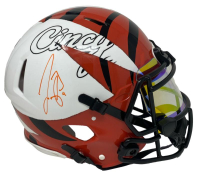 Joe Burrow Signed Bengals Full-Size Authentic On-Field Custom Ripped Speed Helmet (Fanatics) at PristineAuction.com