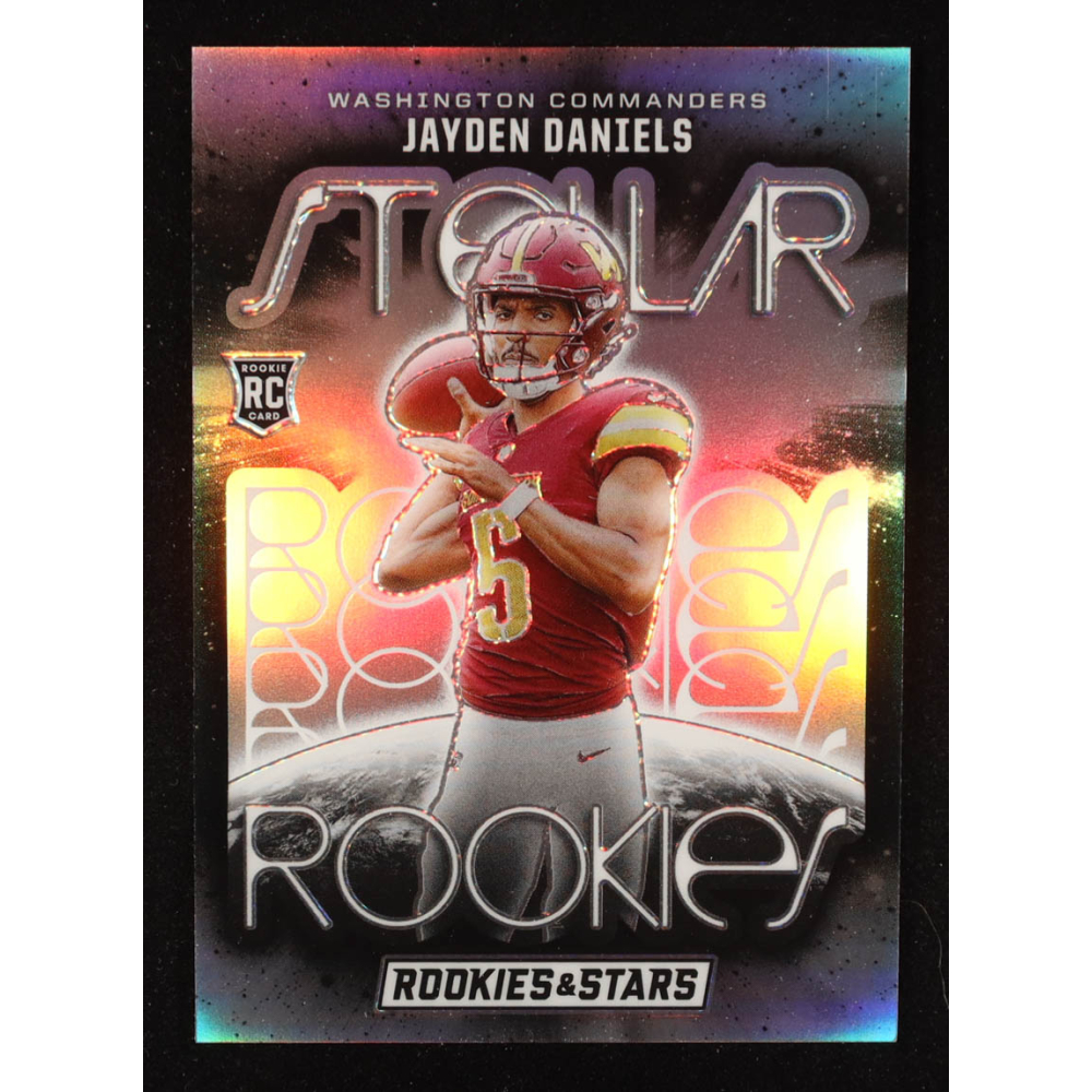 Jayden Daniels 2024 Rookies and Stars Stellar Rookies Silver #9 RC at PristineAuction.com