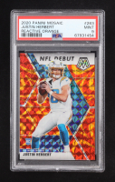 Justin Herbert 2020 Panini Mosaic Mosaic Reactive Orange #263 DEB RC (PSA 9) at PristineAuction.com